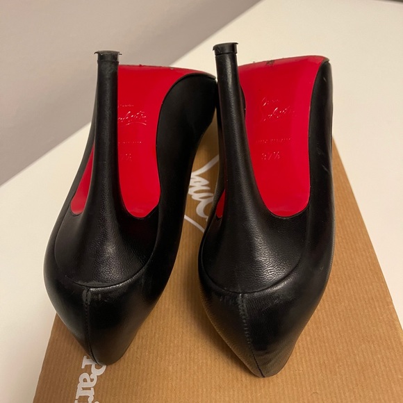Christian Louboutin Black Pigalle Heels 100mm - Picture 8 of 12